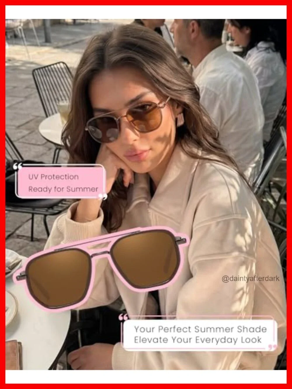 Polarized Aviator Sunglasses Square Frame UV400 Protection Driving